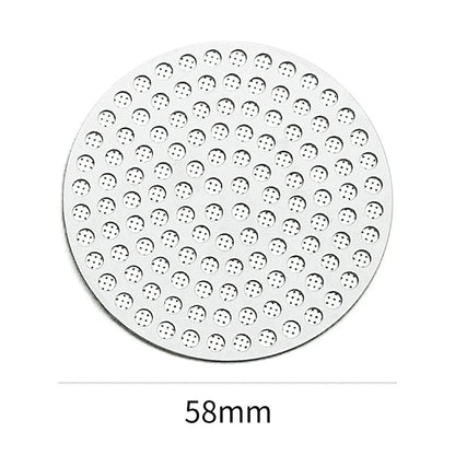 51/53/58mm Double Layer 304 Stainless Steel Coffee Filter Fine Mesh Reusable Coffee Puck Screen Professional Espresso Accessory