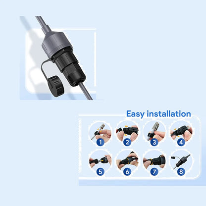 For Starlink Network Cable Extension Adapter for Gen 3 V3 V4 with Waterproof Ethernet Coupler for Outdoor Connectivity