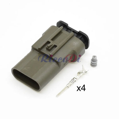 4 Pin 1.2mm Temperature Pressure Sensor Connector DJ7043WC-1.2 Waterproof Male Female