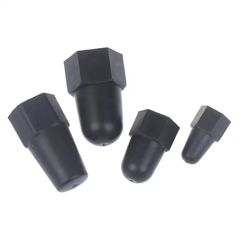 New 10PCS Lengthen Nut Cap Hexagonal Nut M6 M8 M10 M12PE Plastic Nut Protection Caps Hex Screw Protective Sleeve