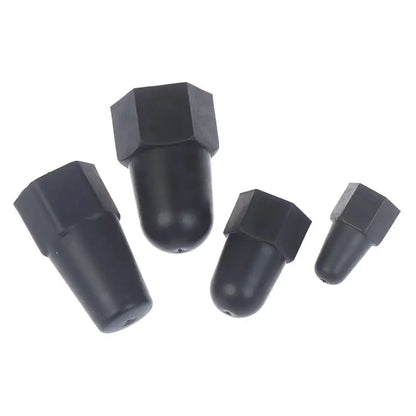 New 10PCS Lengthen Nut Cap Hexagonal Nut M6 M8 M10 M12PE Plastic Nut Protection Caps Hex Screw Protective Sleeve