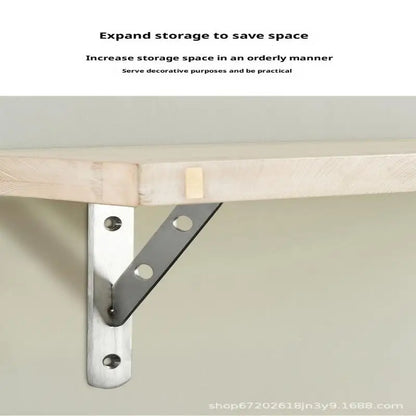 2Pcs Angle Bracket Heavy Duty For Wall Angle Bracket Stainless Steel L Type Bracket