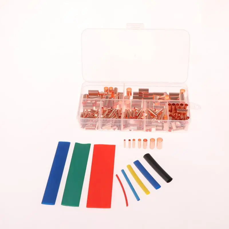 Non-Insulated Butt Terminal Assortment Kit Copper Crimp Connector