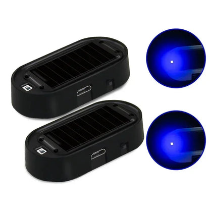Solar Powered Fake Security Alarm LED Flashing Anti-Theft Light 2/1PCS