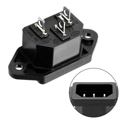 Power Connector 3 Pin Charging Socket AC-04 Built-in Male Female Rated 250V 10A for Battery and Electrical Use