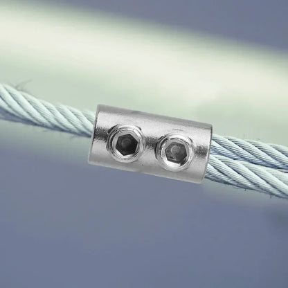 Steel Wire Rope Cable Clamp – Waterproof Metal Copper Adjustable Fixed Clip Crimp Ring Sling Fastener (1/50PCS)