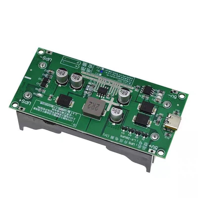 3A High-Power 18650 Lithium Battery Boost Module 5V-12V Charging and Discharging Board for UPS