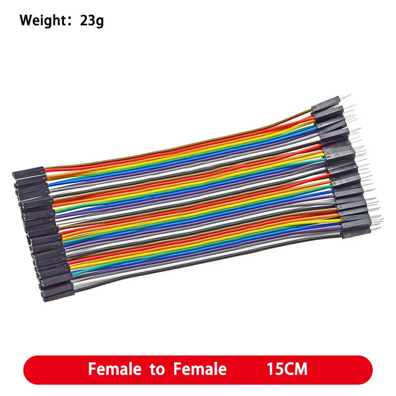 DuPont Jumper Wires Female to Female, Male to Female, and Male to Male