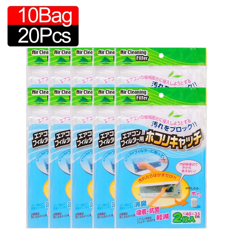 20/2PCS Anti-Dust Air Condition Outlet Filter Mesh Anti-dust Net Cleaning Purification Household Air Conditioner Cleaning Filter