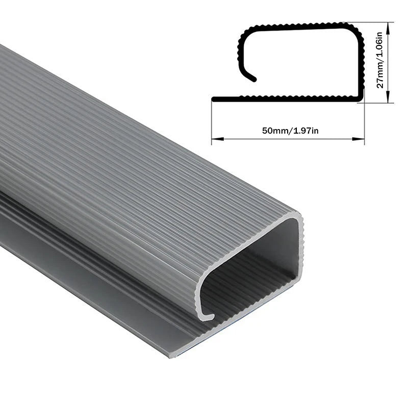 New 40cm/15.75inch Under Desk Cable Management Tray PVC Power Wire Hider Strip Cord Holder Wire Organizer Cable Raceway