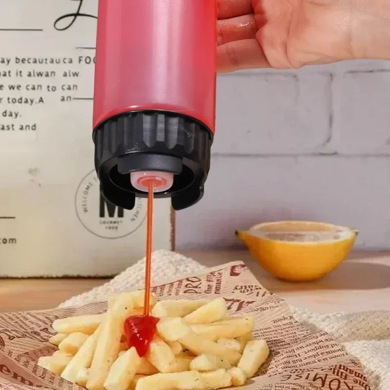16oz Double Ended Sauce Squeeze Bottle Salad Dressing Dispenser