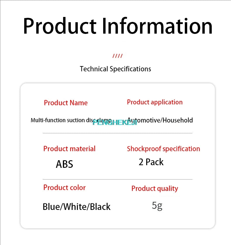 Multifunctional Car Glasses and Card Clip Suction Holder Double Clip