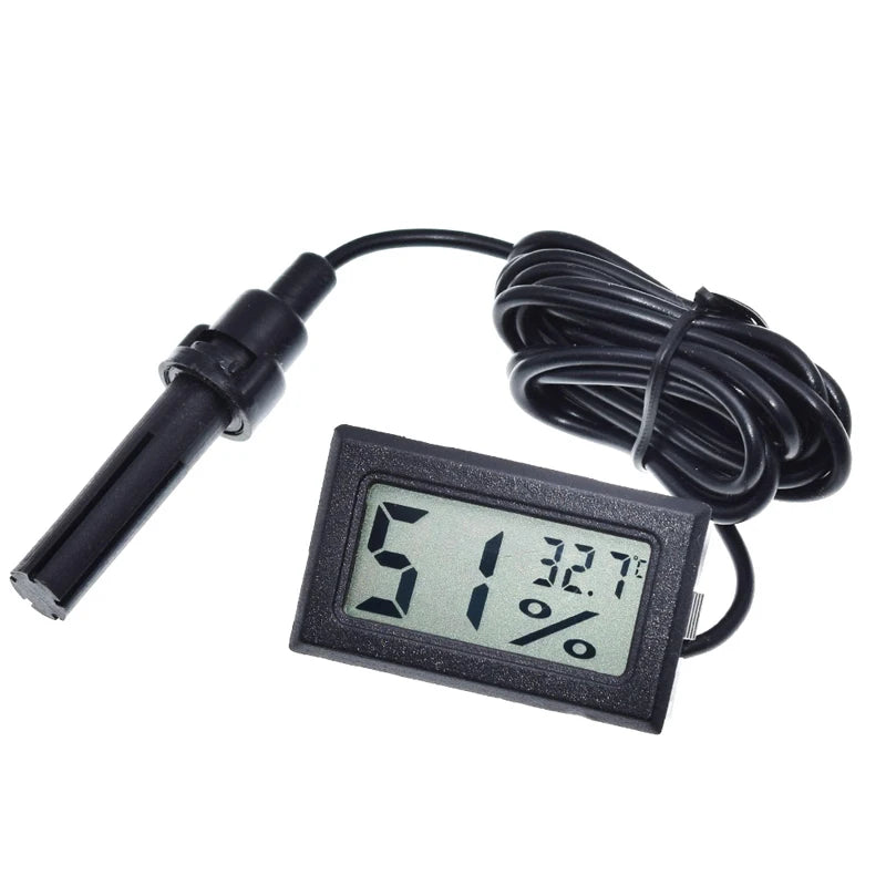Embedded Digital Hygrometer Temperature and Humidity Meter FY-12 with Wired Probe