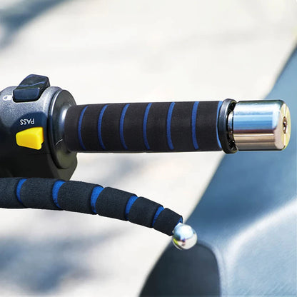 4PCS/SET Bicycle and Motorcycle Handlebar Foam Sponge Grip Cover Universal Anti-slip Soft Handlebar Modification Accessories