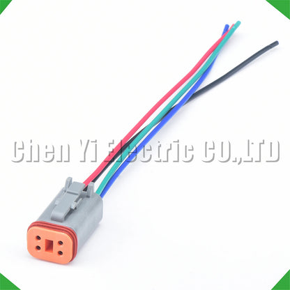 4 Pin DT Connector Plug DT06-4S DT04-4P Waterproof Automotive Pigtail