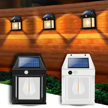 KDULIT Solar Wall Light Outdoor — Motion Sensor, Dusk-to-Dawn, IP55 Waterproof | 3.2V 3W Security Garden Lamp