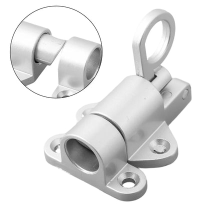 New Latch Bolt Garden Home Pull ring Bounce Gate Door Pull Ring Bounce Hardware Tool Useful Aluminum Alloy Screws