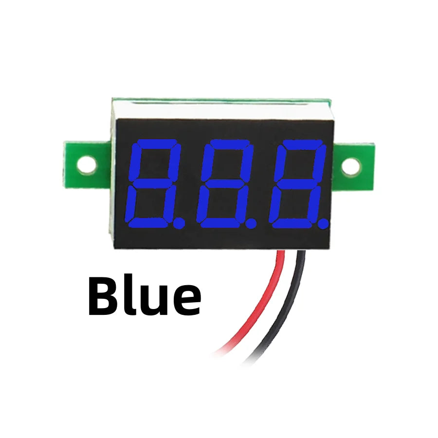 Mini LED Digital Voltmeter Panel ¨C DC 2.5V-32V / 0-100V Voltage Tester for Car, Motorcycle and DIY Projects