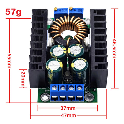 XL4016 300W DC-DC Adjustable Step-Down Buck Converter 9A 5-40V to 1.2-35V LED Driver Power Module