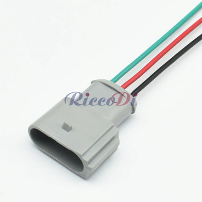 3-Pin 3.5mm Waterproof Fog Lamp & Crankshaft Sensor Connector 1J0973723G DJ7035B-3.5 for VW