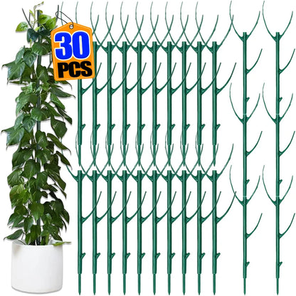 Plant Support Stake 30/3PCS Vine Climbing Fixing Rod for Potted Plants