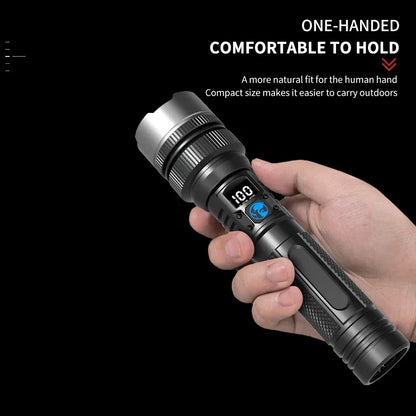 100000LM High Power LED Flashlight Rechargeable Tactical Torch