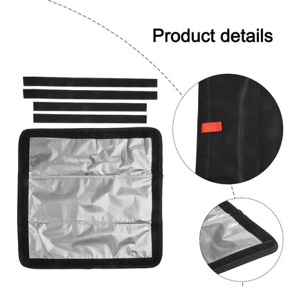 Foldable Aluminum Film Sunshade for RV For Skylight Roof with Multi Layer Waterproof Design for Window Vent Use
