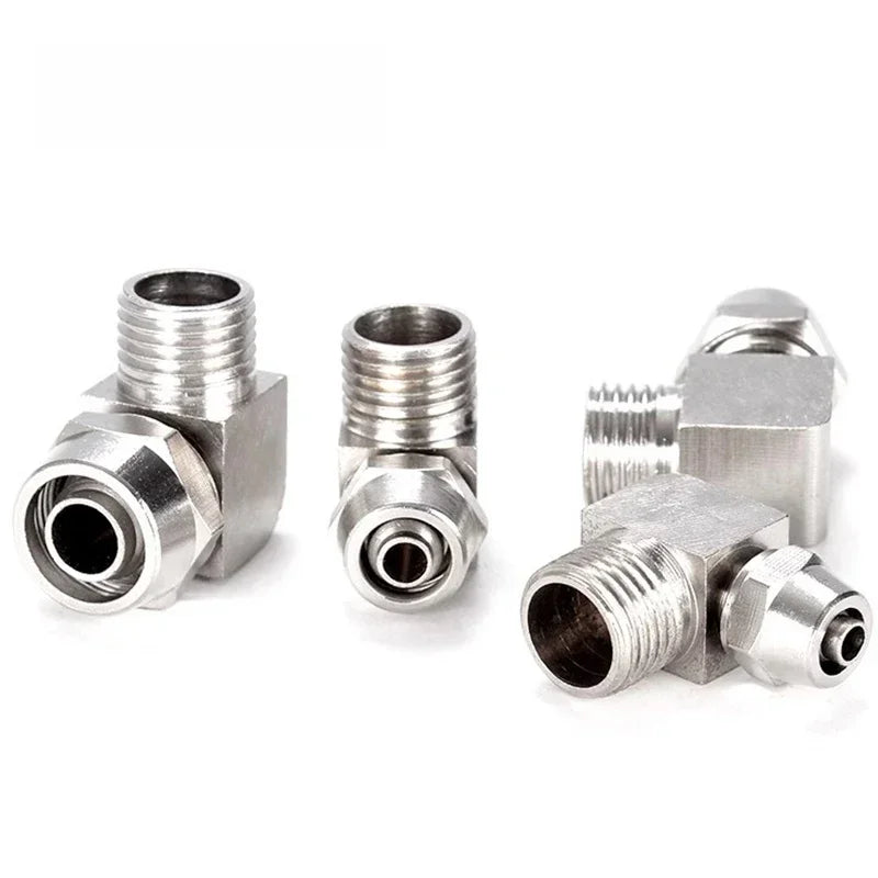 KPL Nickel-Plated Copper Pneumatic Quick Connector 1/8 1/4 3/8 1/2 Thread Fitting for Air Compressor Hydraulic System 4 6 8 10