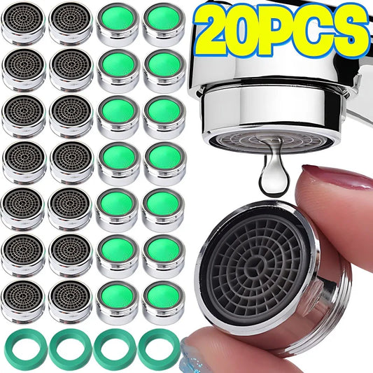 1-20Pcs Water Saving Basin Faucet Bubbler Inner Core Replacement Faucet Aerators Tap Filter Nozzles Kitchen Outlet Water Tanker
