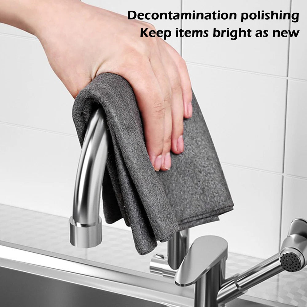 New Magic Cloth Thickened Cleaning Cloths No Trace Reusable Microfiber Car Window Glass Wiping Rags Towels Household Clean Tools