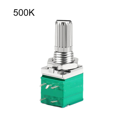Audio Equipment 60*60*60 Mm Sealing Potentiometer Knurled Shaft Potentiometer Control Device Plastic Shell Single Linear Use