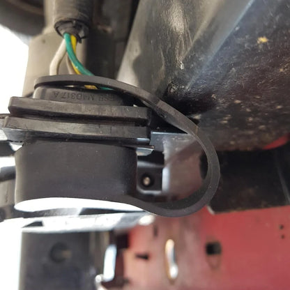 Universal 4-Way Flat Trailer Plug Dust Cap — Rubber Connector Boot with Safety Loop
