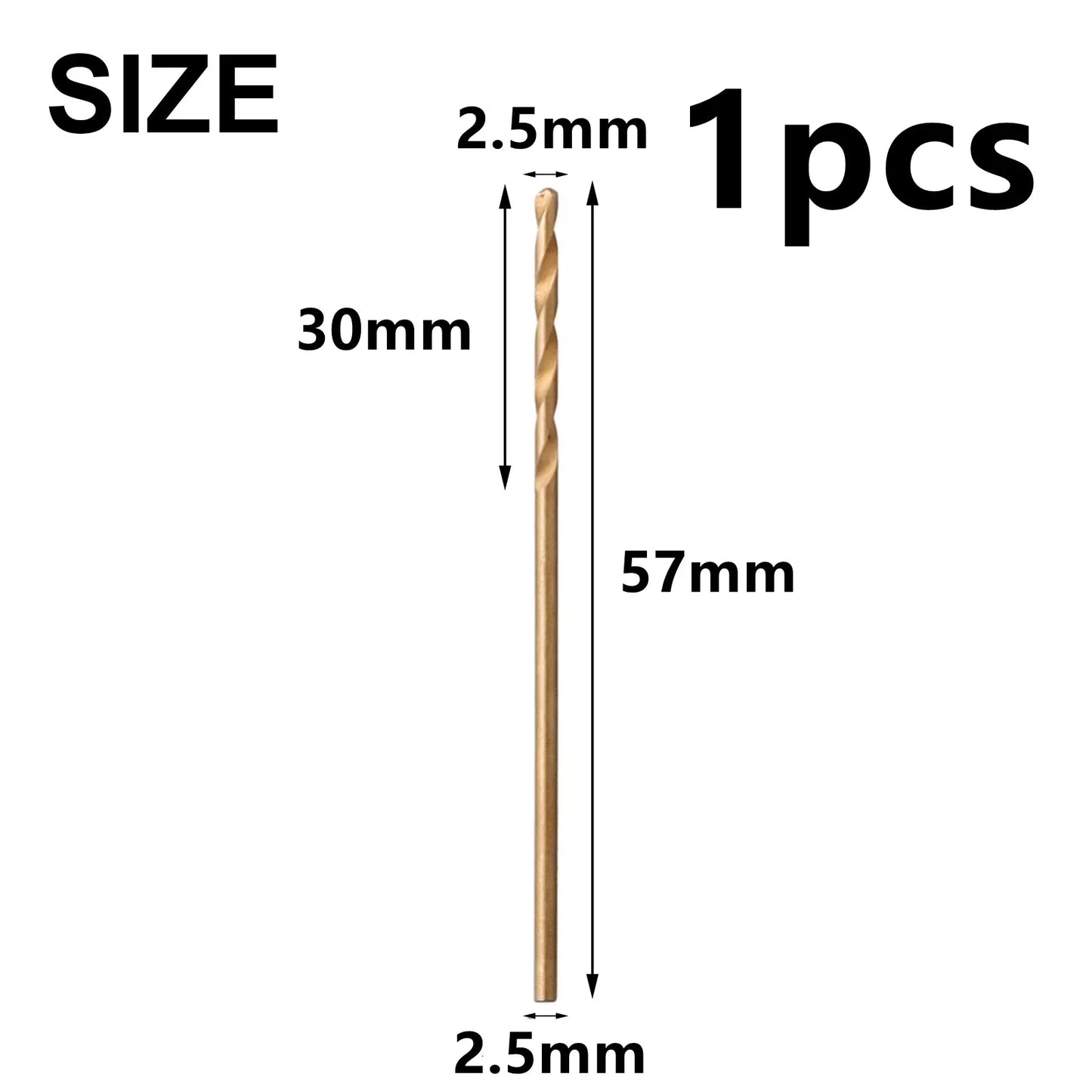 HSS M35 Cobalt Drill Bit Set 1–3mm for Stainless Steel Auger High-Quality Drill Press Power Tool Parts