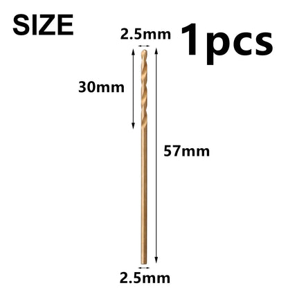 HSS M35 Cobalt Drill Bit Set 1–3mm for Stainless Steel Auger High-Quality Drill Press Power Tool Parts
