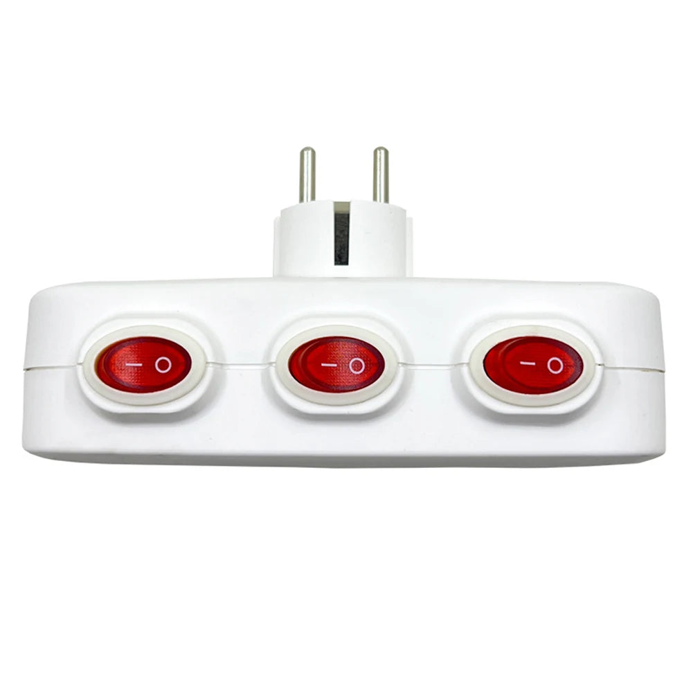 16A 250V Converter Socket For Home EU Standards EU Power Adapter Household Safety Independent Control Switches
