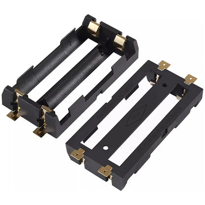 18650 Battery Holder Box Case with Bronze Pins for Single or Series Batteries
