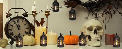 Led Electronic Candle Light Hexagonal Wind Light Portable Handheld Small Lantern Small Night Light Decorative Ornament