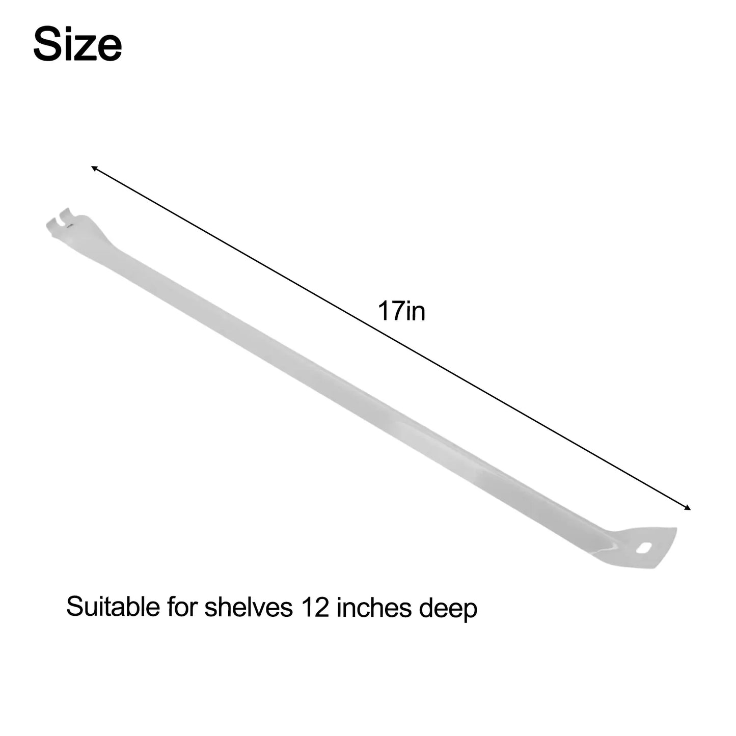 3 Pack Metal For Wire Shelf Support Brackets for Closets Built to Provide Strong Support with Enhanced Load Capacity