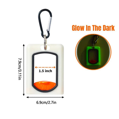 Portable Cable Tie Organizer – 1pc Square Fluorescent Cable Management Holder for Home & Office Storage