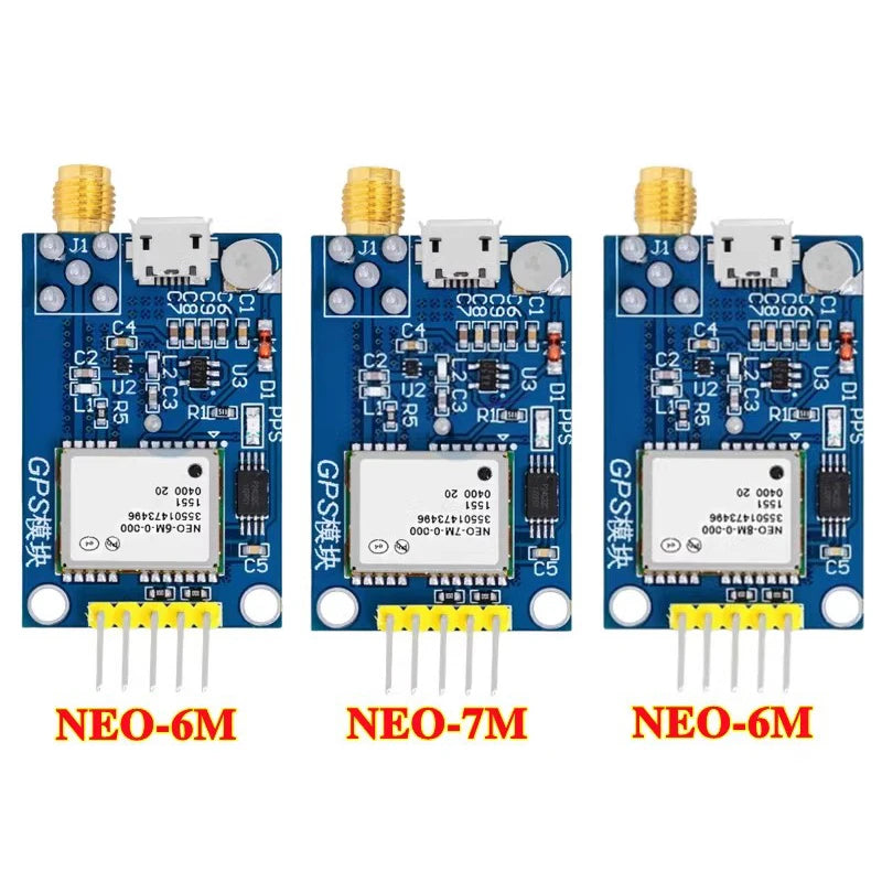 NEO-6M/7M/8M GPS Module with EEPROM Flight Control Large Antenna for Arduino