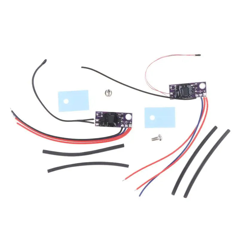 Automatic Speed Adjust Temperature Probe Compatible PC Fan Controller With 2-Wire 3-Wire Fans DC 5V 12V For Router CPU Heatsinks