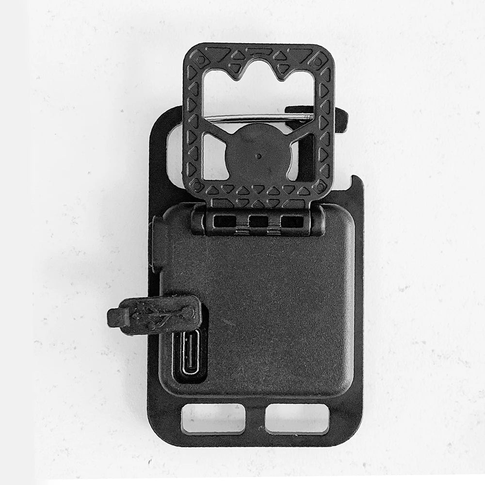 Mini Portable Multifunction Keychain Flashlight 4 Light Modes Built In Battery USB Rechargeable Strong Magnetic Work Light