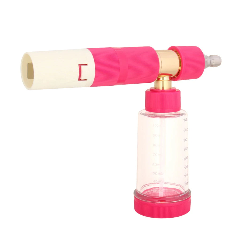 Snow Foam Cannon Pot with 1/4” Quick Connector — Adjustable Nozzle for Pressure Washer Car Pre-Wash