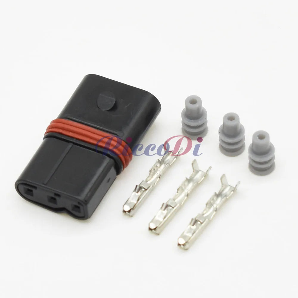 3-Pin 0.6mm Camshaft Position Sensor Connector DJ7032W-0.6-21 Automotive Injector Plug with 15cm Wire