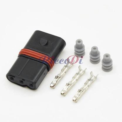 3-Pin 0.6mm Camshaft Position Sensor Connector DJ7032W-0.6-21 Automotive Injector Plug with 15cm Wire