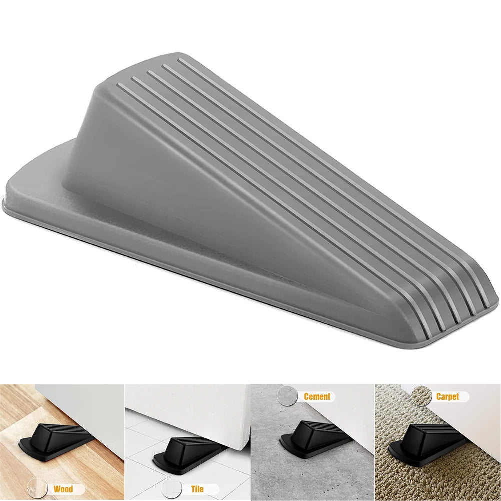 Gate Stop Holder Door Stopper 1pcs Anti-kick Black/gray/brown Elegant Design Natural Rubber Office Environmentally Friendly