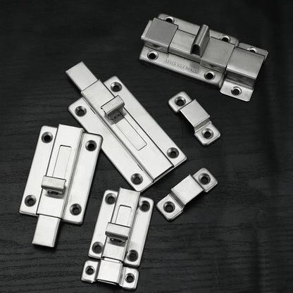 New Self-Elastic Latch Security Bolt Latch Anti-theft Spring Latches Stainless Steel Cabinet Hinges Furniture Supplies Hardware
