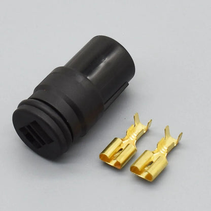 6.3mm 2 Pin Waterproof Automotive Connector Plug Socket Male Female for Car 6180-2541 / 6189-0274