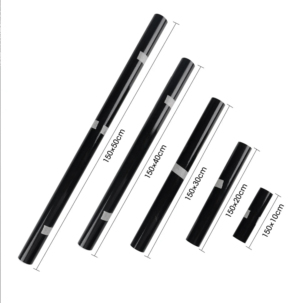 Car Glossy Black Sticker Waterproof Air Release DIY Stickers Car on The Hood Adhesive Vinyl for Auto Motorcycle Body Stickers