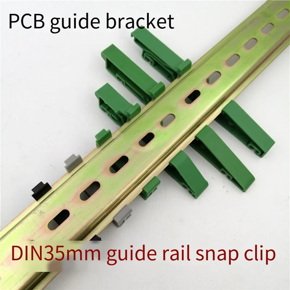 PCB DIN C45 Rail Mount Adapter for DIN 35 Mounting Rails, Plastic PCB Bracket Clips, 35mm Electrical Part